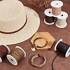   6 Rolls 6 Colors Imitation Leather Braided Cord WL-PH0004-24-5