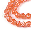 Baking Paint Glass Beads Strands DGLA-N015-6mm-04-3