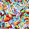 Baking Paint Glass Twist Bugle Beads SEED-N007-24A-3