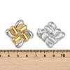 304 Stainless Steel Two Tone Stud Earrings EJEW-V014-05GP-3