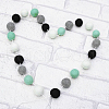 Felt Ball Garlands AJEW-CJC0001-41C-1
