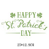 Saint Patrick's Day Theme PET Sublimation Stickers PW-WG82990-08-1