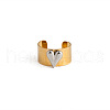 Stainless Steel Cuff Open Rings for Women NM1818-1-3
