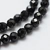 Natural Black Spinel Beads Strands X-G-E366-07-5mm-1