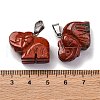 Natural Red Jasper Pendants G-B127-05P-07-4
