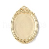 Brass Pendant Cabochon Settings KK-V005-01G-02-2