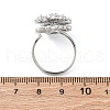 Brass Micro Pave Cubic Zirconia Cuff Finger Rings RJEW-Q010-01P-3