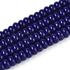 Opaque Spray Painted Glass Beads GLAA-ZX008-4mm-18P-1