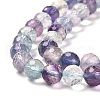 Natural Fluorite Beads Strands G-K345-A02-01-4