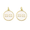 Brass Enamel Pendants KK-M324-05B-G-1
