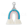 Boho Rainbow Keychain Weaving Macrame Rainbow Tassel Keychain Cute Keychain for Women Girl Bag Wallet Accessories FIND-SZC0013-279-1
