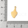 304 Stainless Steel Enamel Pendants STAS-U039-09G-3