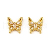 Brass Clear Cubic Zirconia Beads KK-Q081-13A-MG-1