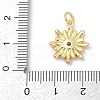 Brass Pave Cubic Zirconia with Enamel Pendants KK-U062-38G-03-3