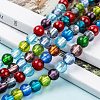 Handmade Silver Foil Glass Beads Strands X-SL02-7