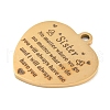 PVD Vacuum Plating 201 Stainless Steel Pendants STAS-L079-26G-02-2