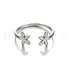 Stainless Steel Open Cuff Rings PW-WG0B9F2-02-1