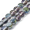 Electroplate Glass Beads Strands EGLA-L045-G-HP02-1