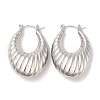 304 Stainless Steel Thick Hoop Earrings EJEW-Z022-07P-1