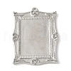 Brass Brass Pendant Cabochon Settings KK-V005-02P-04-1