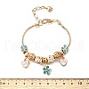 Alloy Enamel European Beads Charm Bracelets BJEW-F495-02G-3