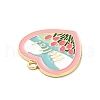 Alloy Enamel Pendants ENAM-E004-07G-3