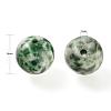 100Pcs 8mm Natural Green Spot Jasper Round Beads DIY-LS0002-60-3