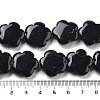 Dyed & Heated Natural Black Agate Beads Strands G-F769-A01-02-5