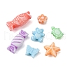 260Pcs 7 Style Craft Style Acrylic Beads MACR-FS0001-38-3