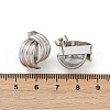 304 Stainless Steel Stud Earrings EJEW-S265-04P-5