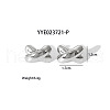 Luxury Stainless Steel Cross X-Shaped Stud Earrings QF0443-2-1
