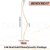 BENECREAT 16Pcs Brass Pendants KK-BC0011-62G-2