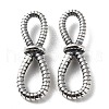 925 Thailand Sterling Silver Connector Charms STER-D003-34AS-1
