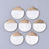 Electroplate Freshwater Shell Pendants SHEL-S276-61C-1