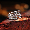 Wave Brass Finger Rings for Women FS-WG2693B-04-2