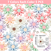 WADORN 35Pcs 7 Colors Opaque Resin Pendants RESI-WR0001-02-2