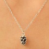 Fashionable Alloy Pinecone Pendant Necklaces for Women FS-WG44DA2-06-1