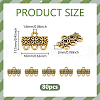   80Pcs Tibetan Style Zinc Alloy Chandelier Components Links FIND-PH0023-04AG-2