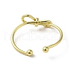 Brass Cuff Rings for Women RJEW-D026-03G-3