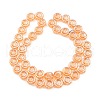 Pearl Luster Plated Electroplate Glass Transparent Beads Strands EGLA-G037-10A-PL01-2