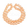 Pearl Luster Plated Electroplate Glass Transparent Beads Strands EGLA-G037-10A-PL01-2