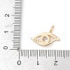 Brass Micro Pave Cubic Zirconia Pendants KK-Q096-09B-G-3