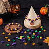 SOFPLATE 800Pcs 4 Colors Halloween Opaque Plastic Beads KY-SP0001-08-4