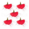 Faux Mink Fur Tassel Pendant Decorations FIND-YW0002-24C-1
