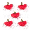 Faux Mink Fur Tassel Pendant Decorations FIND-YW0002-24C-1