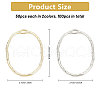 CHGCRAFT 100Pcs 2 Colors Alloy Open Back Bezel Pendants FIND-CA0008-62-2