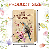 SUPERDANT 1 Set Wooden 2-Ring Loose Leaf Binder Postcard Phote Album Cover DIY-SD0001-02A-2