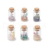 6Pcs Glass Wish Bottle Display Decoration PALLOY-JF03791-2