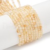 Natural Citrine Beads Strands G-L622-C05-3mm-B-2