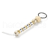 Mother's Day Wood and Plastic Beads Keychain Decorationes KEYC-B016-01-3
